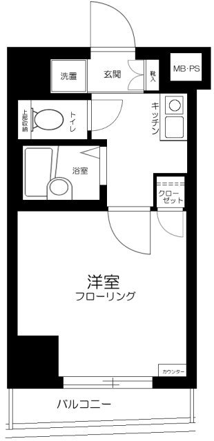 ヴェルステージ日本橋人形町    1008号室 間取り