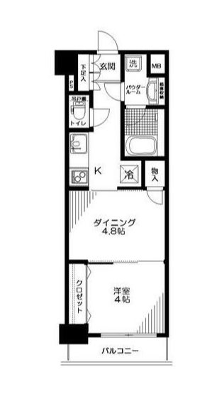 日神デュオステージ蔵前ネクスト   202号室 間取り