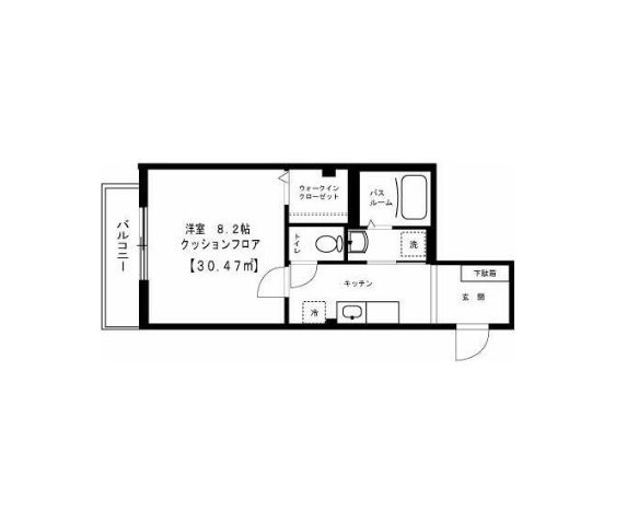 ブラージュ東新宿   103号室 間取り