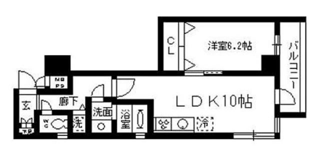 ファインクレスト入谷  501号室 間取り