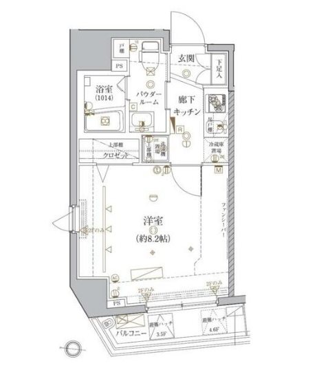 クレイシア文京春日    401号室 間取り