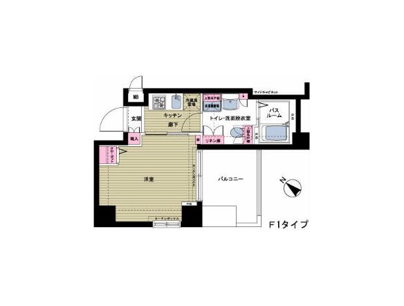 フェニックス日本橋浜町壱番館  803号室 間取り