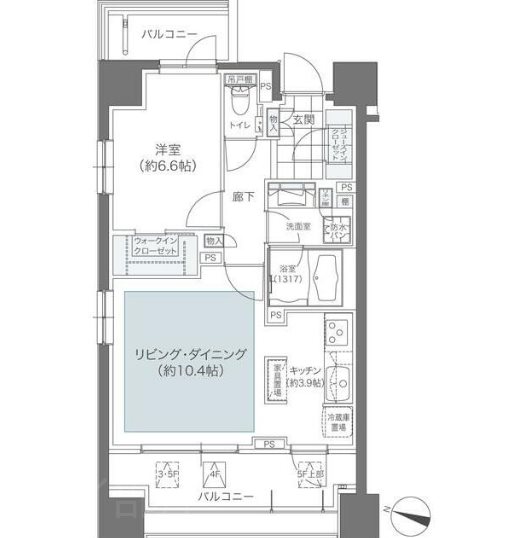 メゾンカルム本郷    302号室 間取り