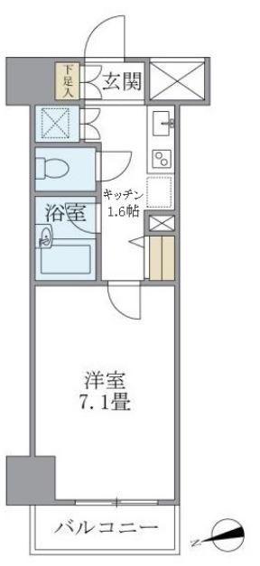 コート新御徒町   303号室 間取り