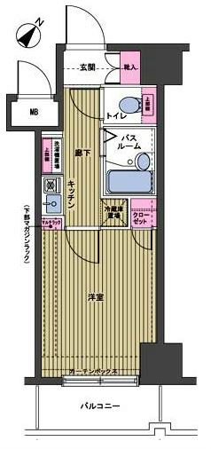 フェニックス日本橋三越前    1002号室 間取り