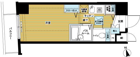 トーシンフェニックス市谷柳町    304号室 間取り