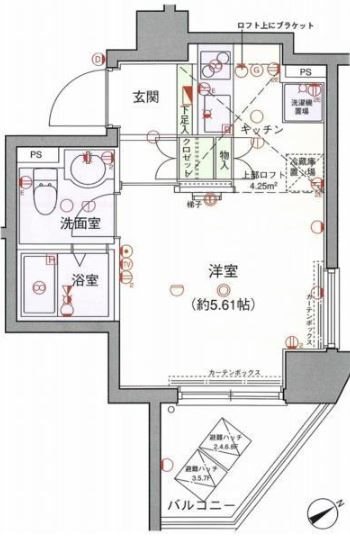 ラグジュアリーアパートメント文京千石＃02   402号室 間取り