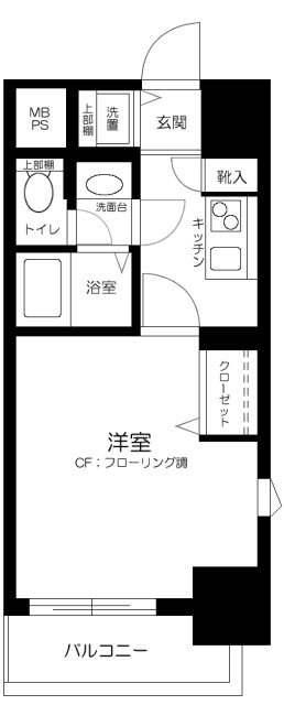 メゾンドヴィレ日本橋浜町 806号室 間取り