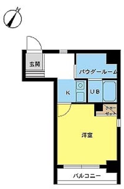 スカイコート日本橋第3   801号室 間取り