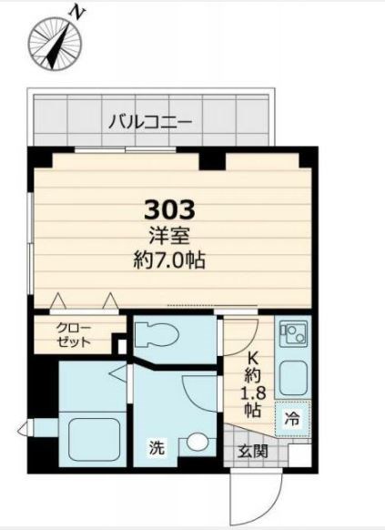Zoo　Street　池之端   303号室 間取り