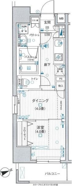 日神デュオステージ浅草三筋   603号室 間取り