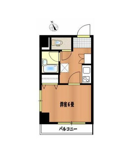 グランフォース早稲田    401号室 間取り