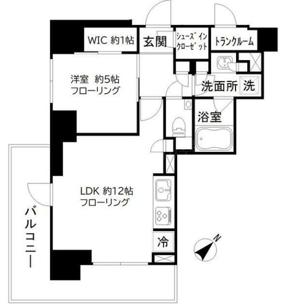 パークリュクス日本橋大伝馬町 間取り