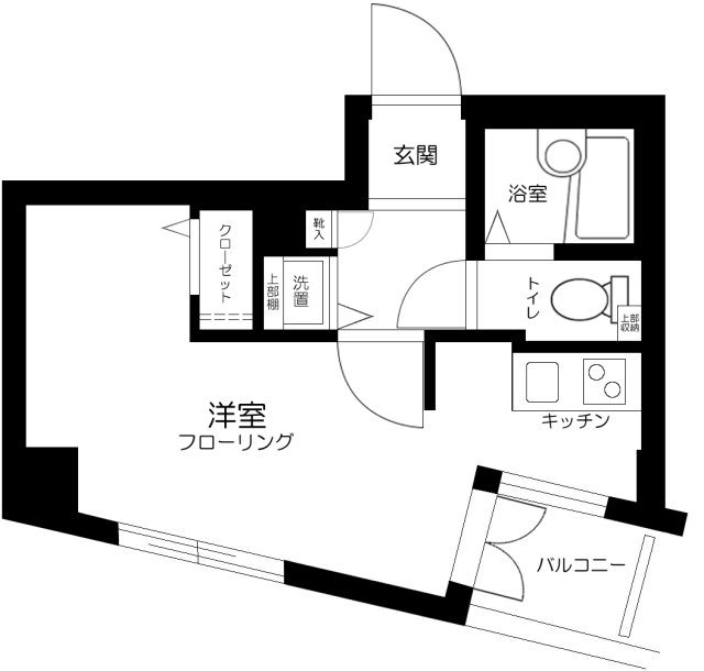アーバイル文京本駒込     203号室 間取り