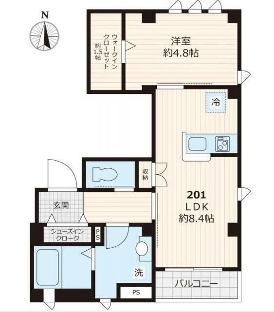 セルティス神楽坂  301号室 間取り