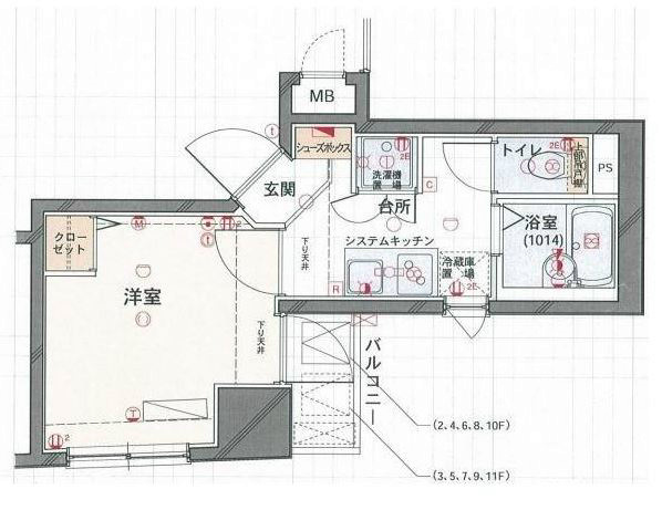 フォルトゥナ文京後楽園 間取り