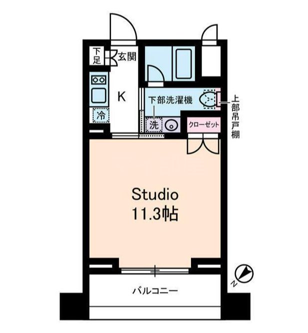 オーベルジュ日本橋  507号室 間取り