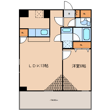 東急ドエル　グラフィオ八丁堀   701号室 間取り