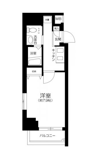 ヴェルステージ秋葉原EAST    906号室 間取り