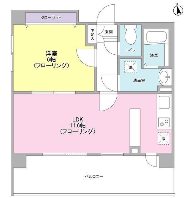 リバーレ秋葉原   1102号室 間取り