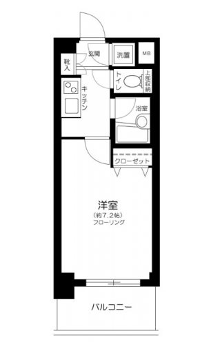 パレステュディオ日本橋浜町駅前  間取り