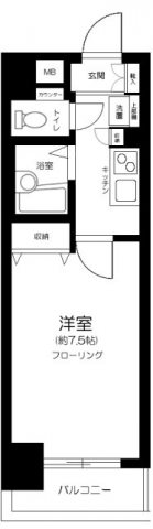 菱和パレス御茶ノ水駿河台    503号室 間取り