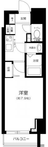 アイル銀座京橋壱番館    1202号室 間取り