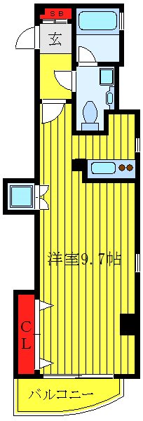 アクロス文京     403号室 間取り