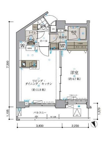 リヴシティ本郷  間取り