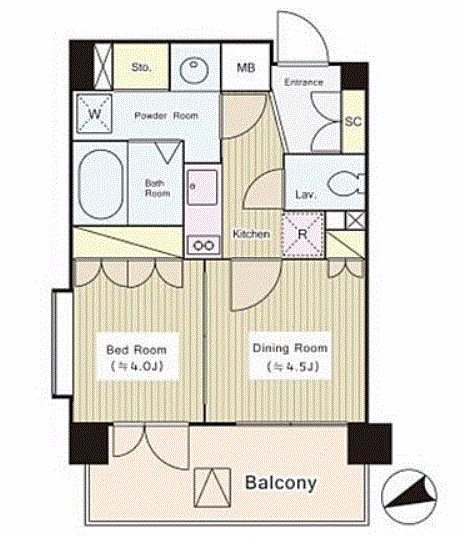 コートラクリア京橋 間取り