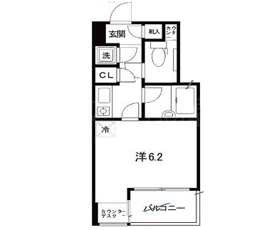 キャピタルステージ日本橋  503号室 間取り