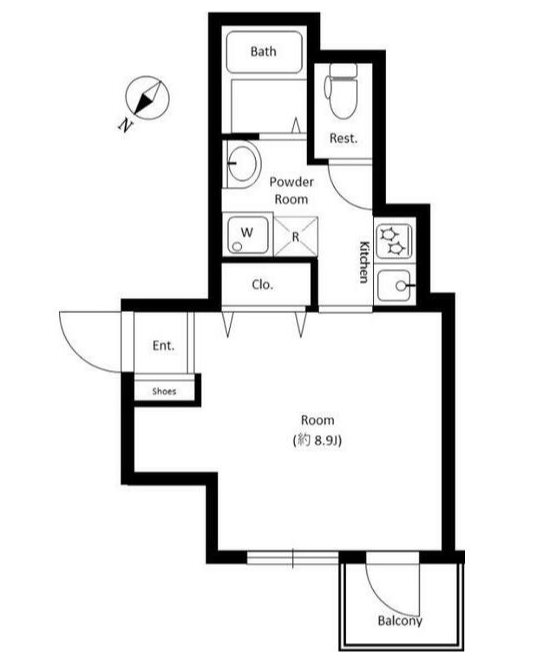 アーバイル日本橋小伝馬町      1005号室 間取り