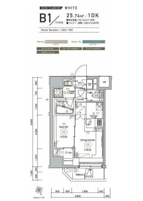 シーフォルム上野アジールコート      間取り
