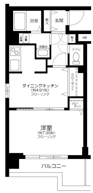 エスコート音羽  602号室 間取り