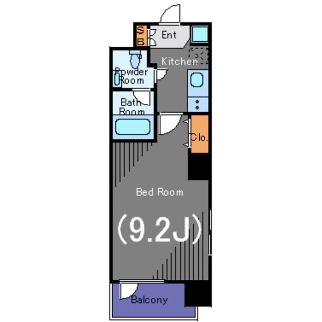 ガリシア九段下ライズ     201号室 間取り