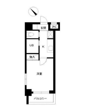 スカイコート日本橋第2    509号室 間取り