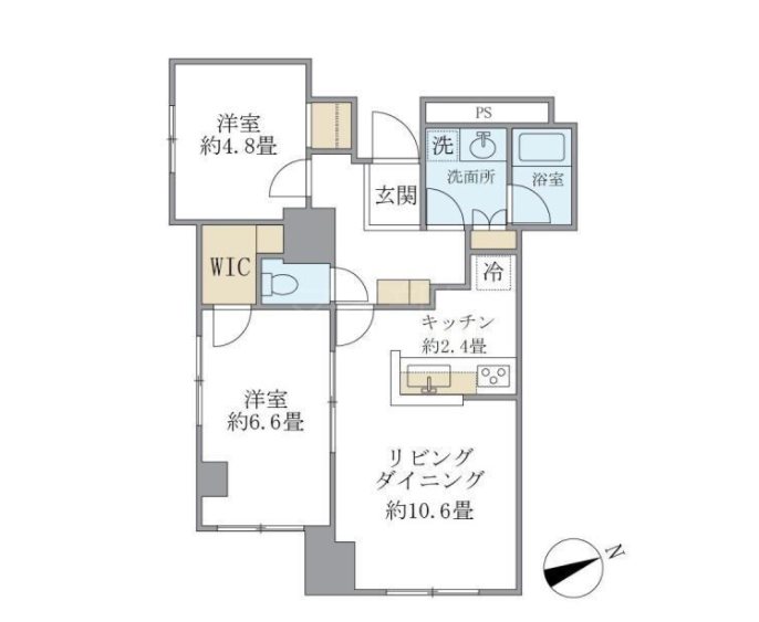 KDXレジデンス秋葉原   102号室 間取り