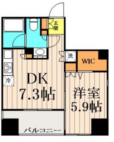BPRレジデンス神田富山町    801号室 間取り
