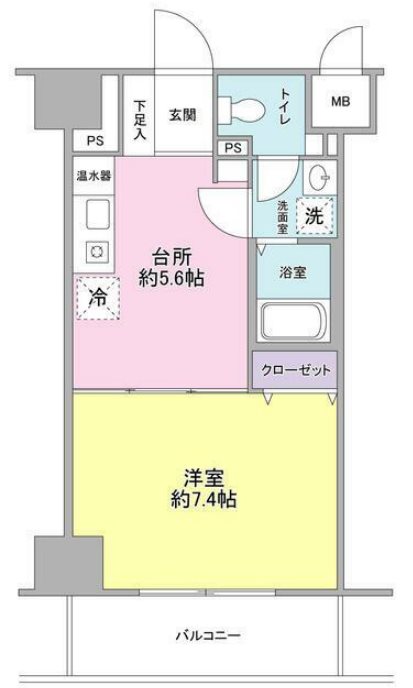 ヴェルデ東日本橋     403号室 間取り