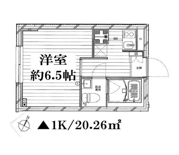 ラフィーネ音羽     104号室 間取り