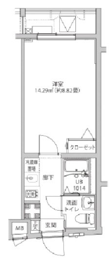 ルミード飯田橋 間取り