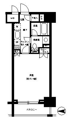 パークキューブ神田 間取り