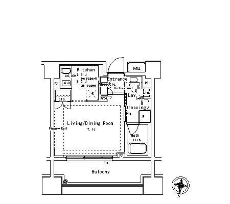 パークアクシス御茶ノ水ステージ  間取り