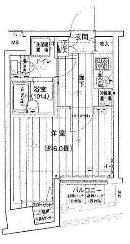 プレールドゥーク水天宮 間取り