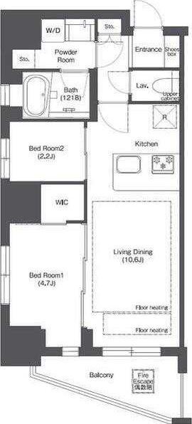 コンフォリア新御徒町  間取り