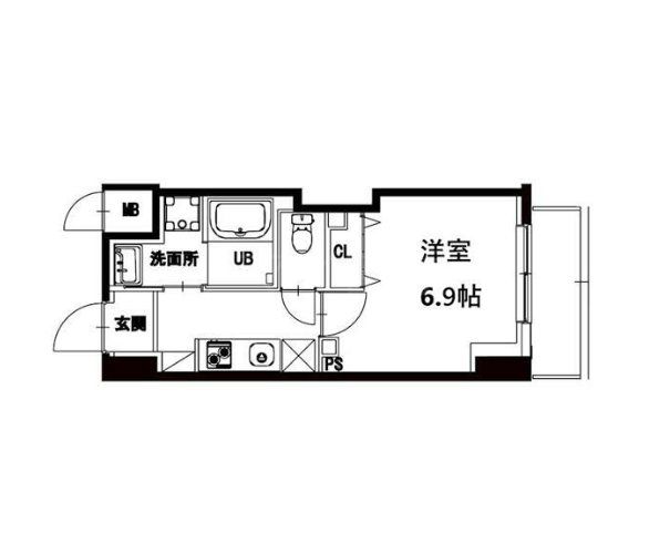 エム・グランヴィア駒形  502号室 間取り