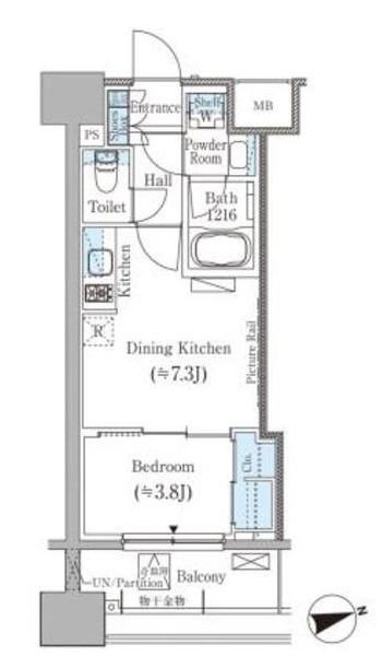 パークアクシス御茶ノ水ヒルトップ 間取り
