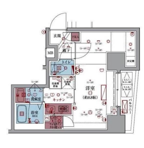 リヴシティ日本橋浜町 間取り