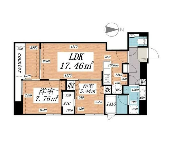 パークルール大手町  間取り
