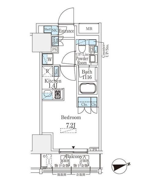 浅草田原町レジデンス   間取り